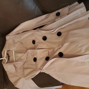 Beige Swing Raincoat M